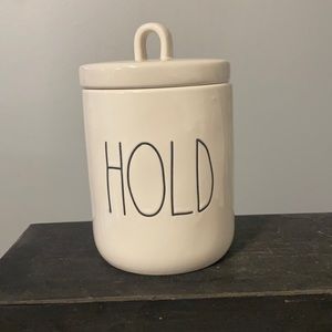 Rae Dunn Artisan Collection “HOLD” Canister